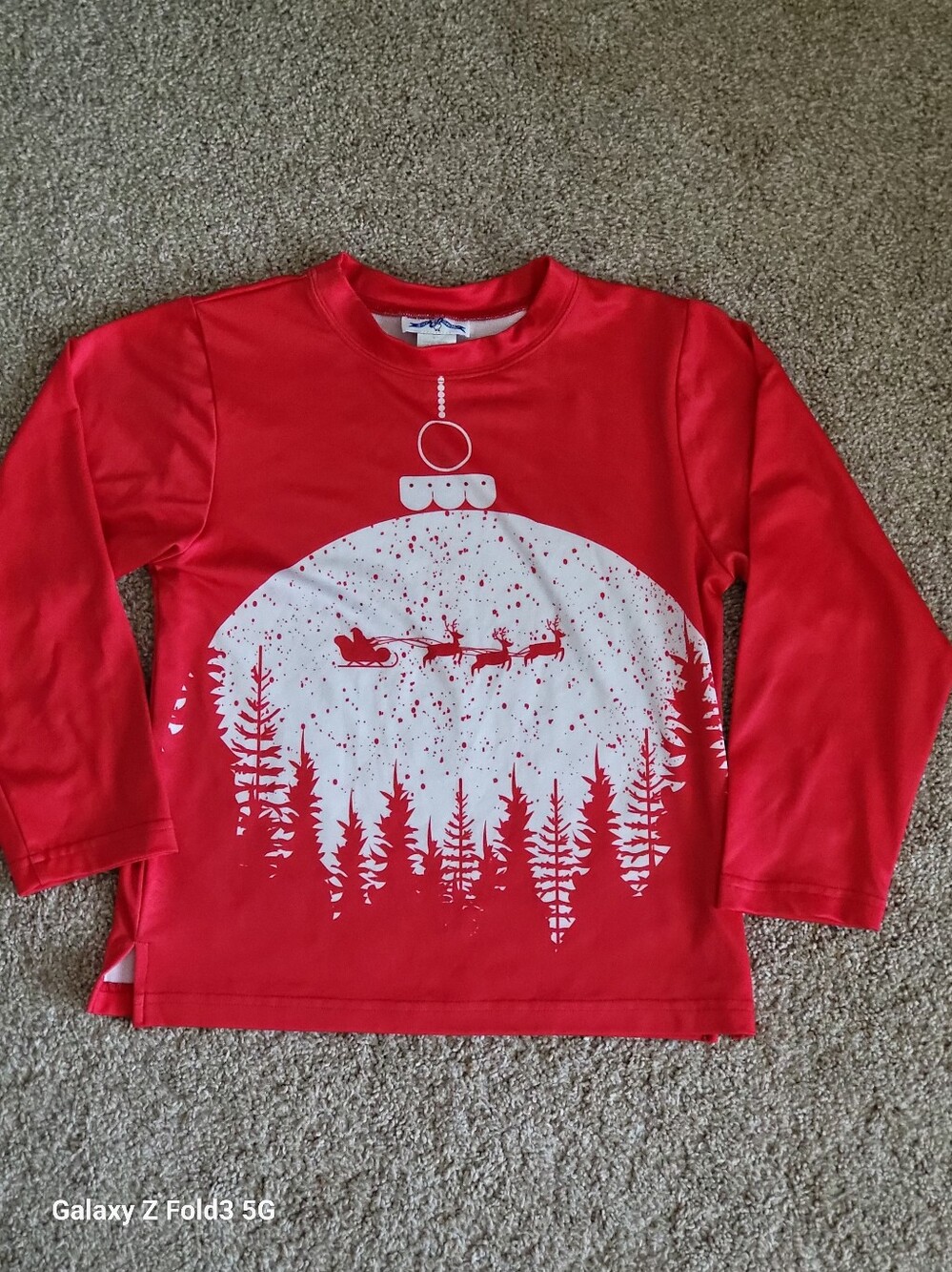 ♥️EUC♥️ Silly Goose Girls Red Holiday Shirt